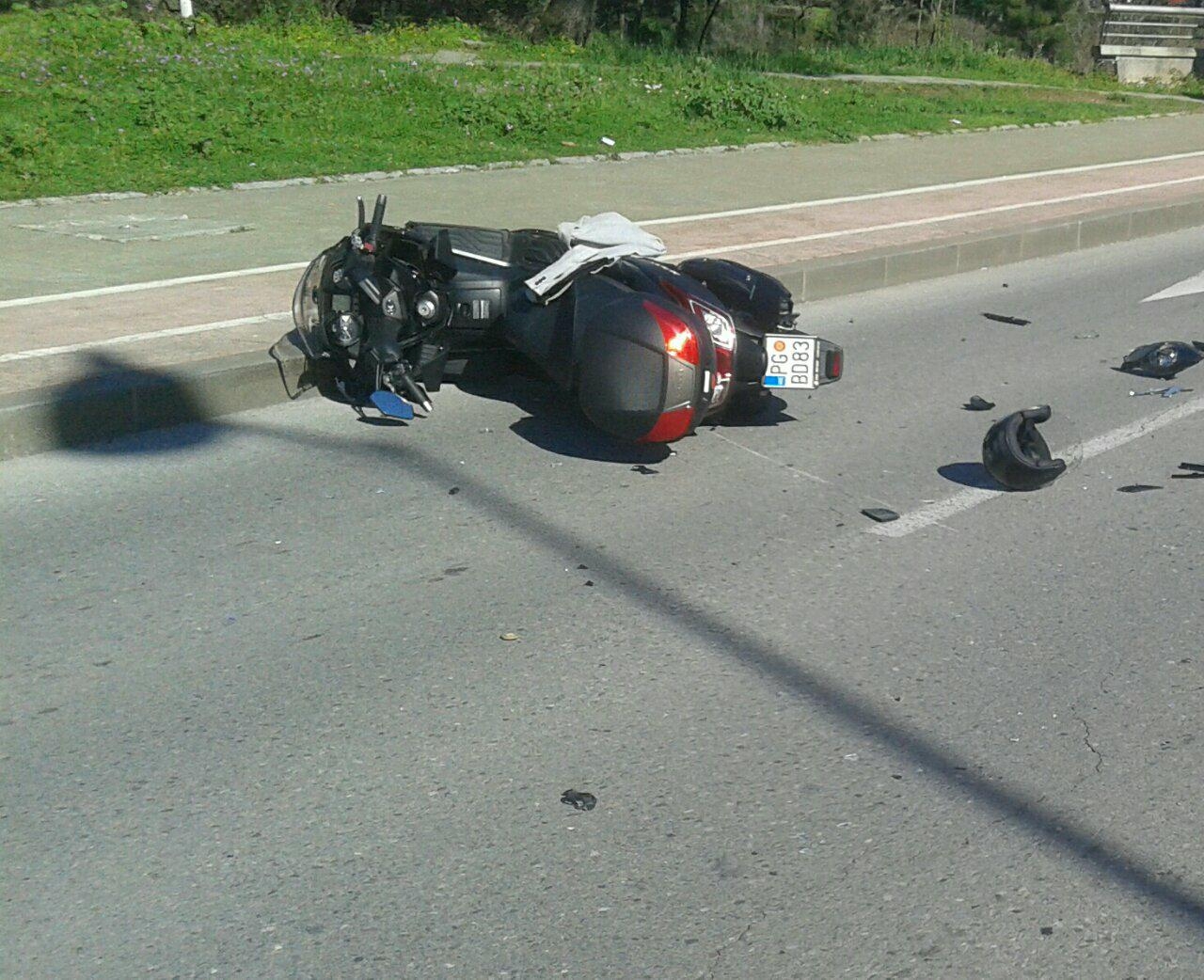 Motociklista povrijeđen na Zabjelu