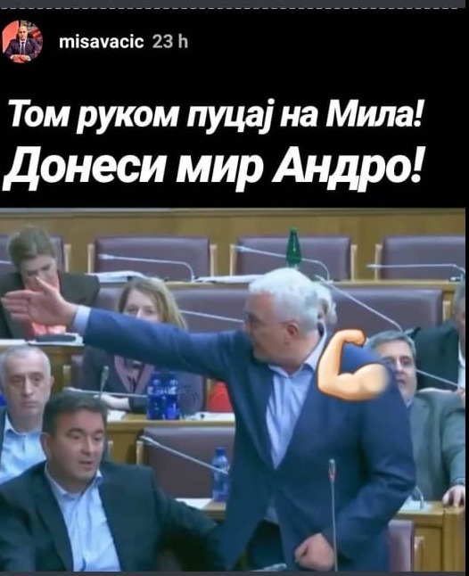 Stari majstor za incidente i nemire Miša Vacić poručio: “Pucaj na Mila, donesi mir Andro…”