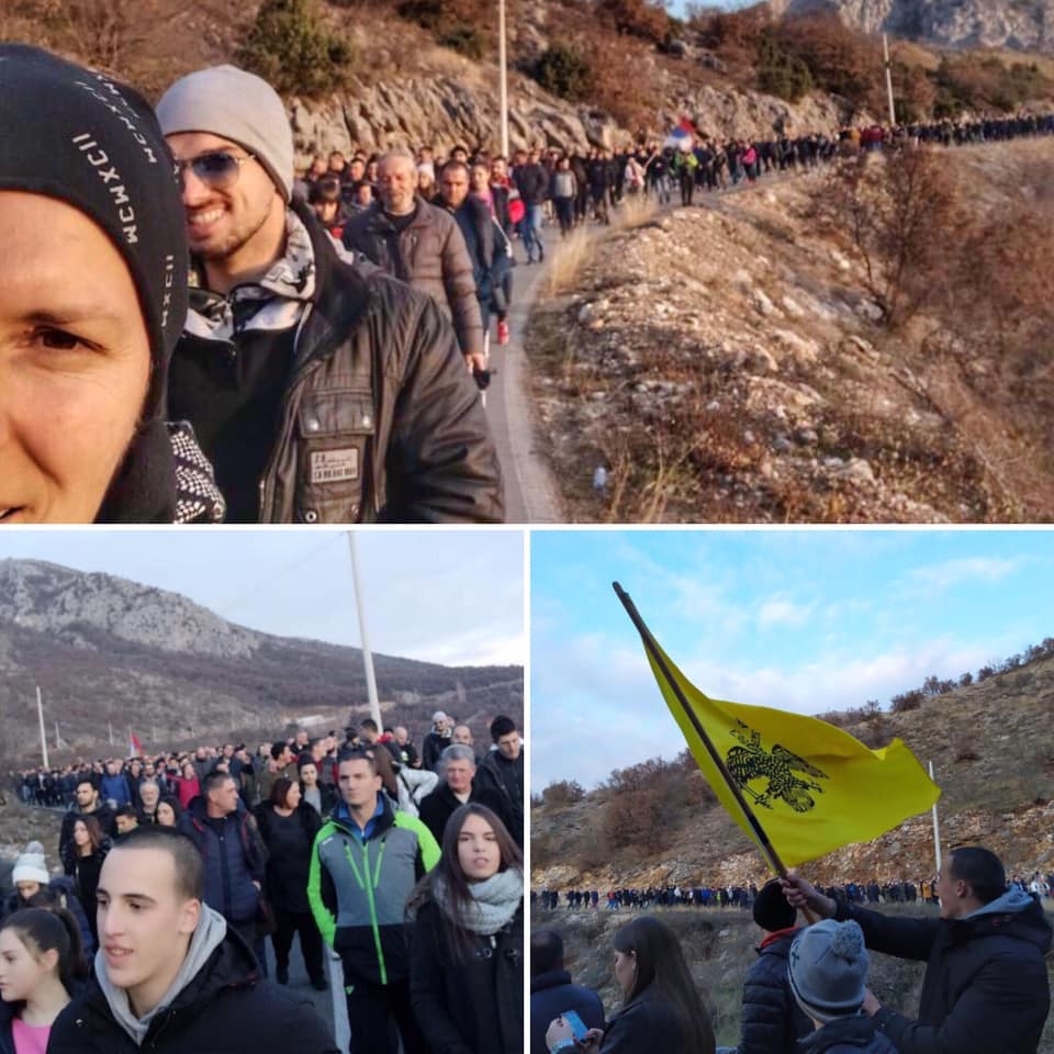 Pripadnici plemena Kuči pješke krenuli na litiju u Podgorici