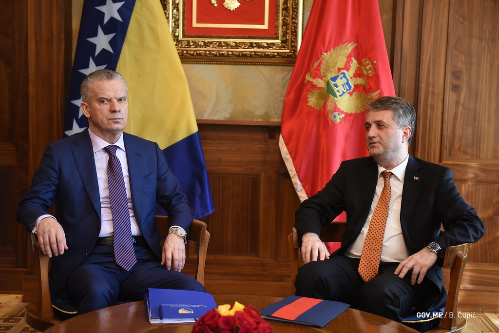 Crna Gora i BiH saglasne u tome da nastave još intenzivniju saradnju