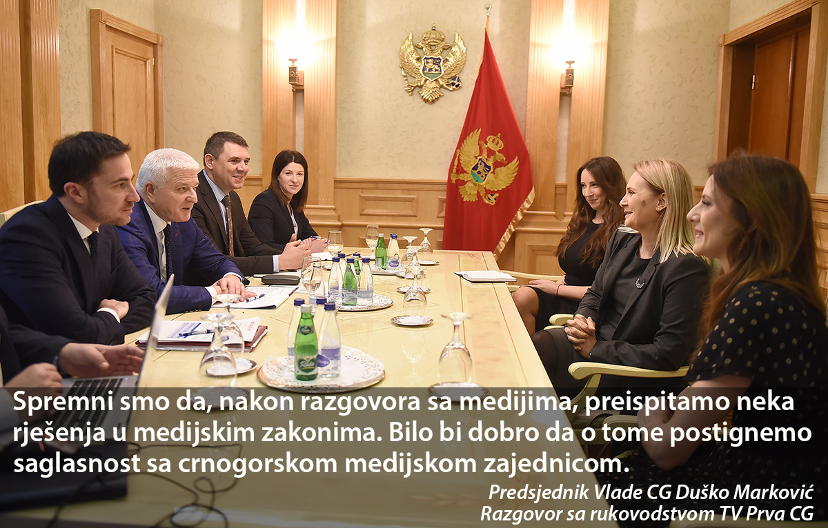 Inicijativa Savez za Evropu: Premijer razgovarao sa rukovodstvom TV Prva