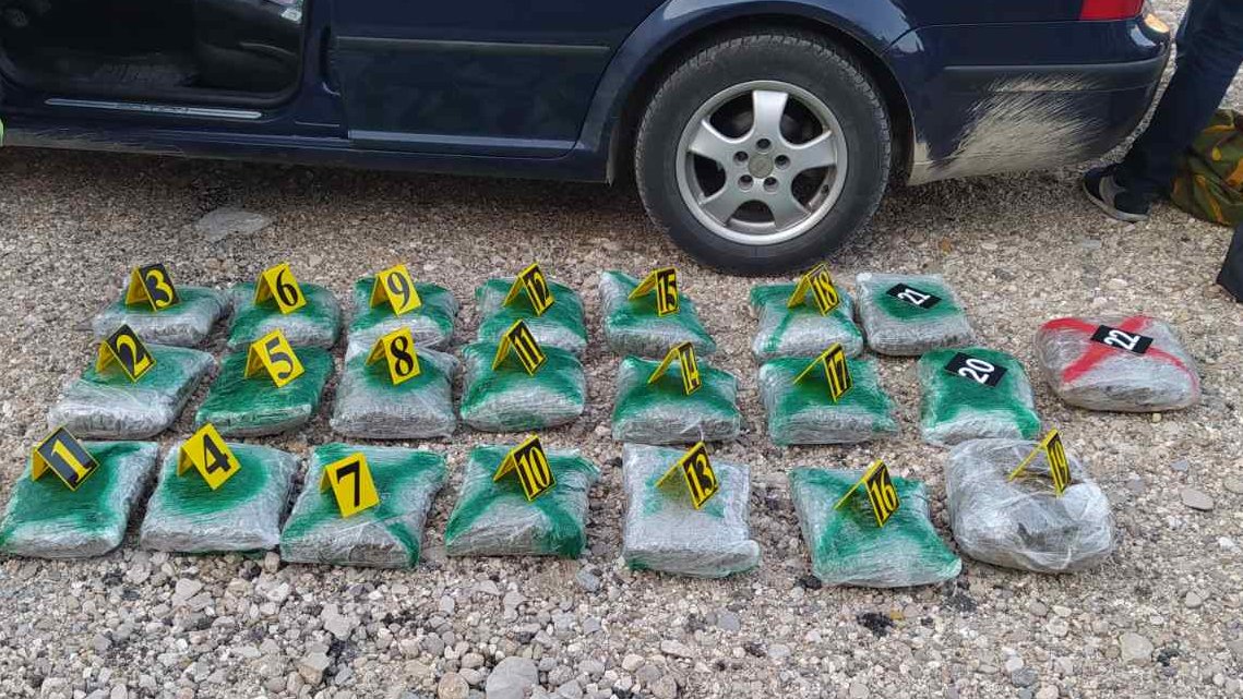 Granična policija zaplijenila 22 kilograma skanka
