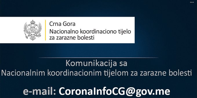 CoronaInfo: Aktivirana mail adresa za komunikaciju sa Nacionalnim koordinacionim tijelom