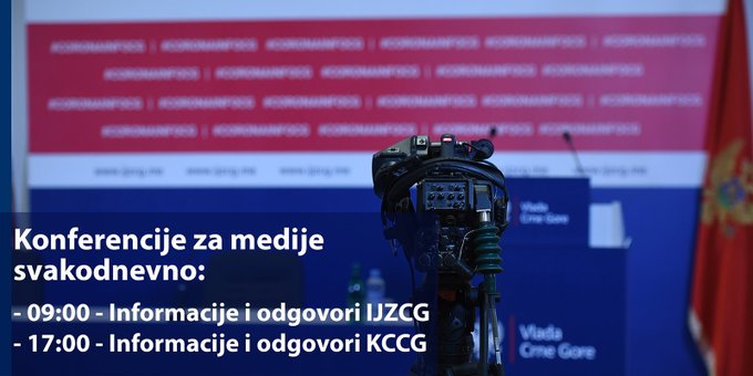 NKT: Od sjutra konferencije za medije dva puta dnevno