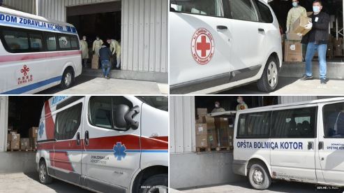 Medicinska oprema raspoređena medicinskim ustanovama širom CG