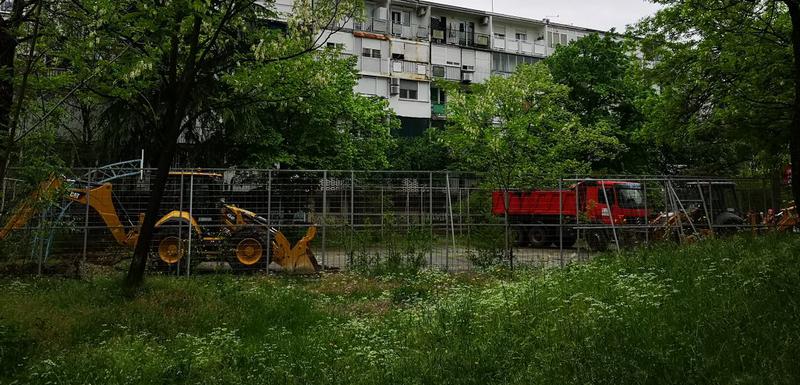 U Podgorici počela rekonstrukcija igrališta u Moskovskoj ulici