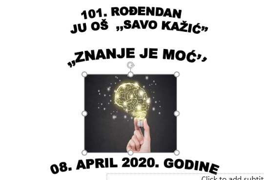 OŠ ,,Savo Kažić“ : Dan škole obilježavaju kroz virtuelnu svečanost