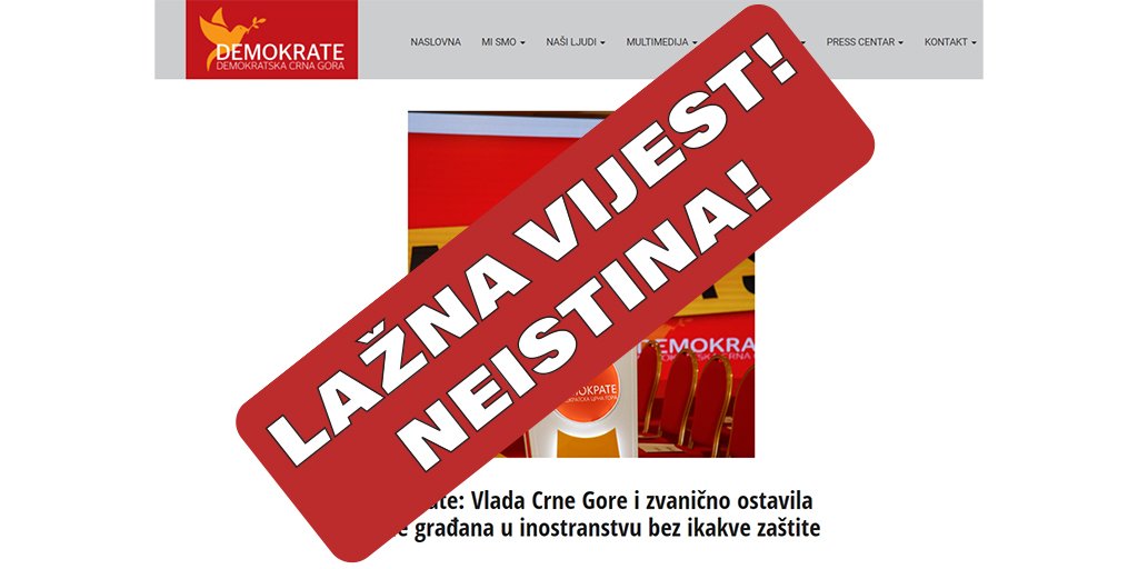 MUP: Demokrate objavile lažnu vijest, CG državljani vraćeni besplatnim letom