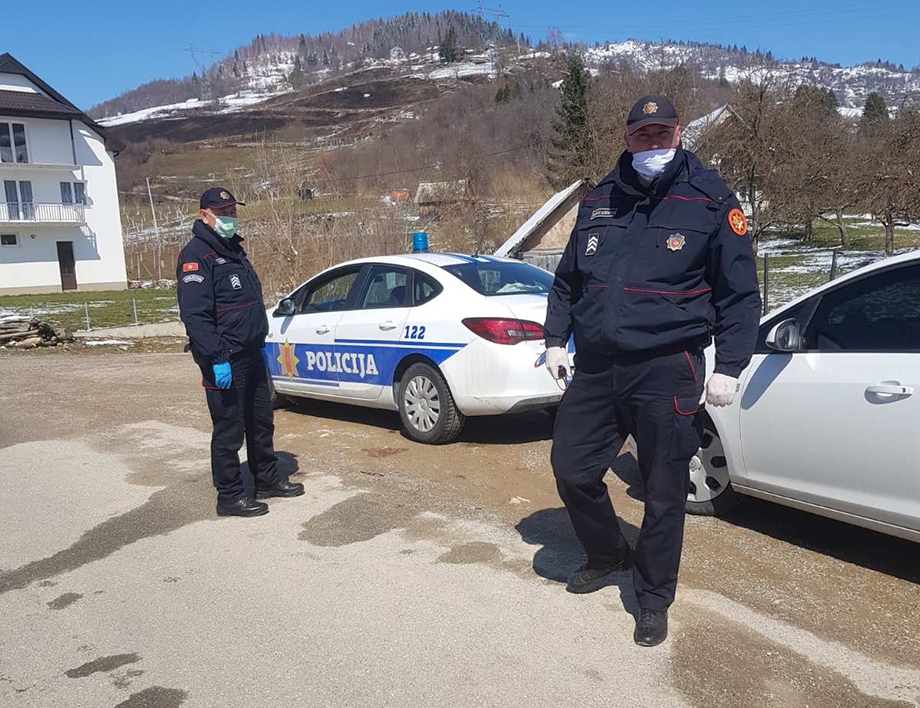 Bijelo Polje: Policija kontroliše ulaz u Biokovac, građani da poštuju mjere samoizolacije
