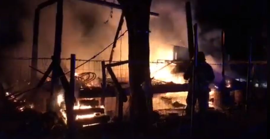 (VIDEO) Zapaljena kućica ribočuvara na Skadarskom jezeru