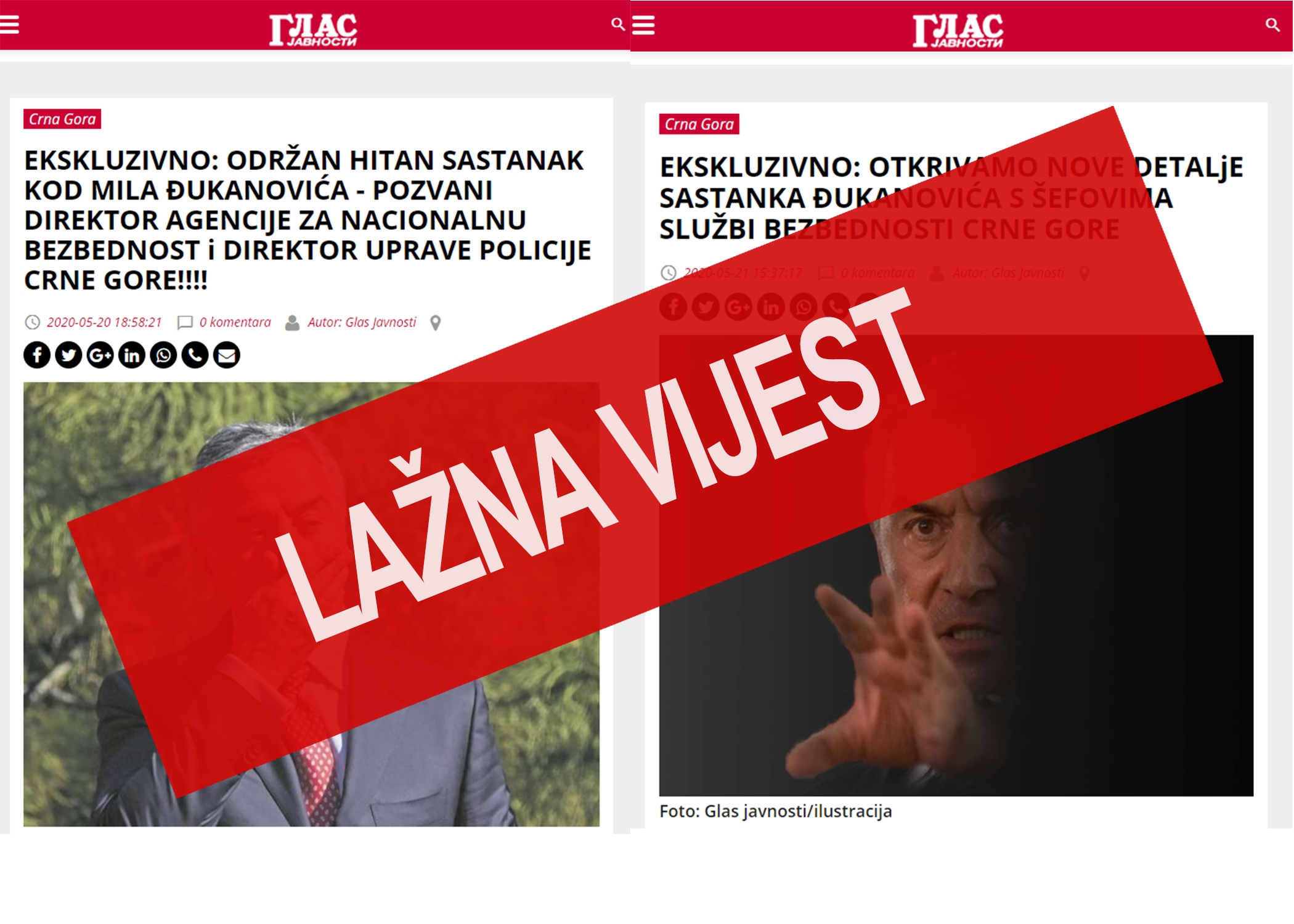 UP: Još jedna u nizu lažnih vijesti