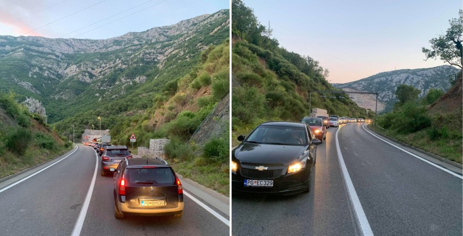 Prve saobraćajne kolone na primorju