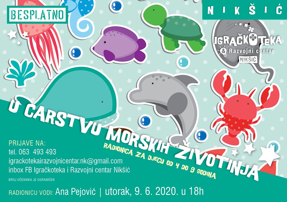Igračkoteka i razvojni centar Nikšić: Ove sedmice zaplovimo u svijet mora i joge