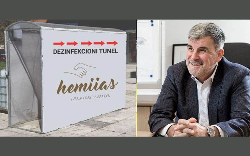 Brčvak će donirati 14 dezinfekcionih tunela crnogorskim zdravstvenim ustanovama