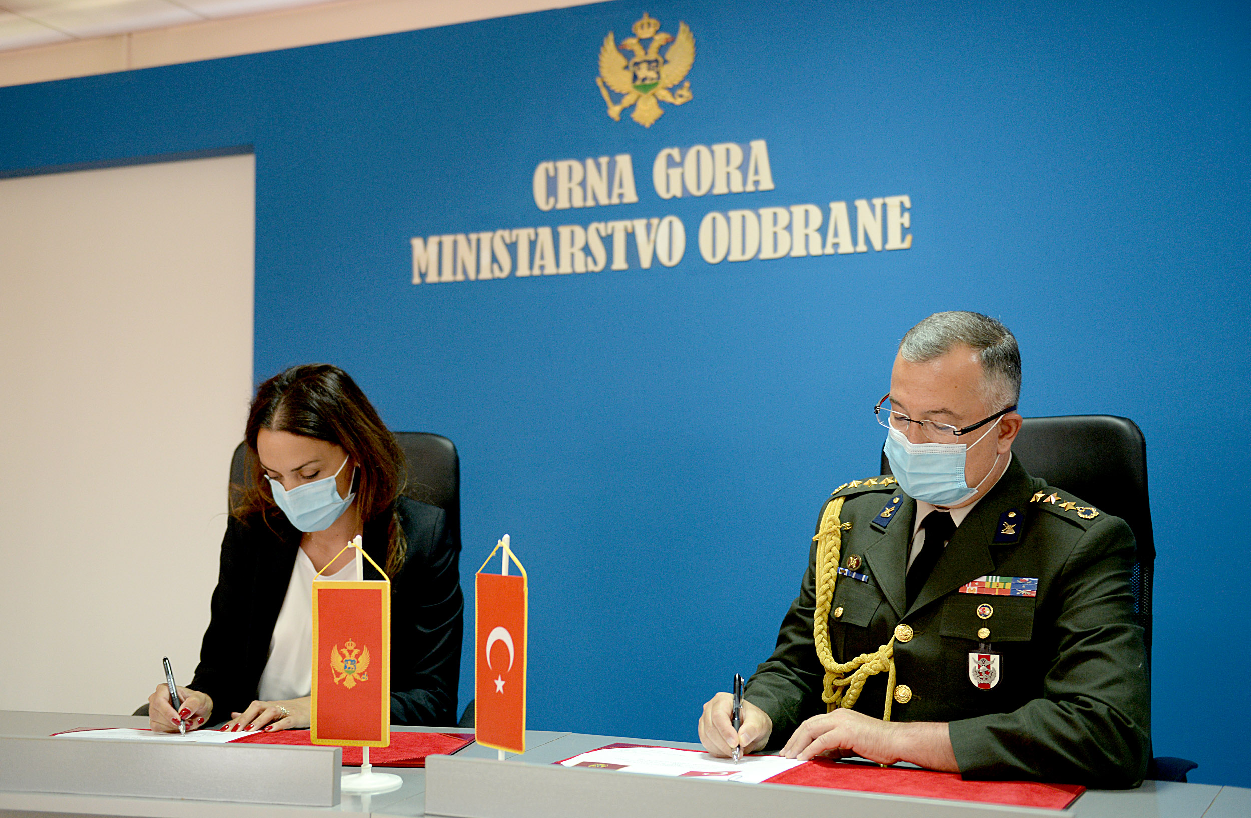 Potpisan plan bilateralne saradnje u oblasti odbrane između Crne Gore i Republike Turske za 2020. godinu