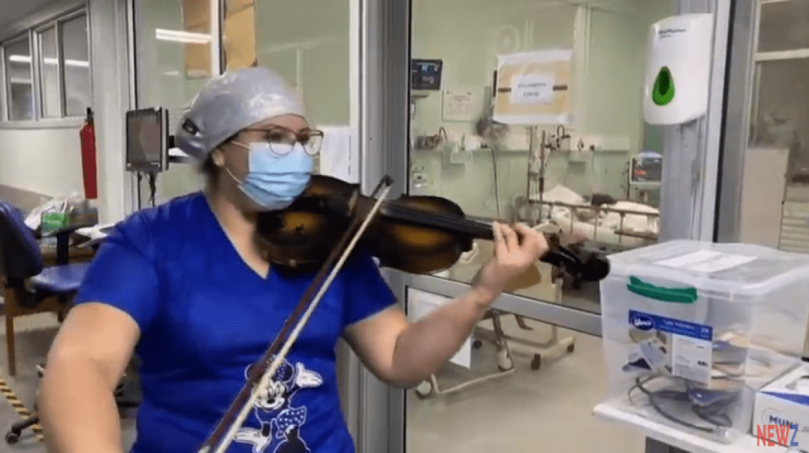 VIDEO – Emotivno: Medicinska sestra svaki dan zasvira violinu pacijentima oboljelim od COVID-19