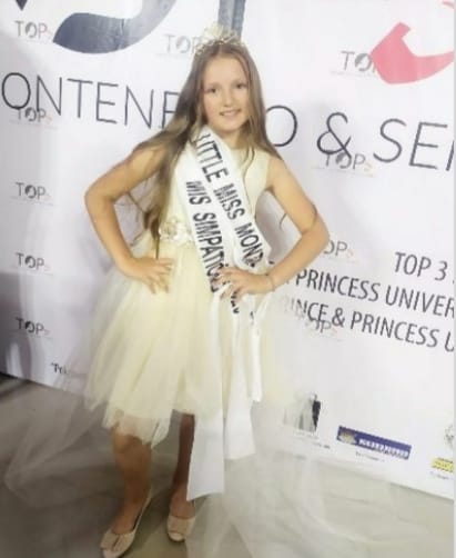 Bjelopoljka Maša, osvojila titulu Little Miss Montenegro 2020 i Miss Simpathy 2020