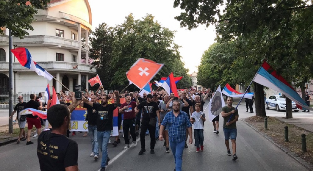 Pristalice SPC organizovale protestnu šetnju u Nikšiću, vrijeđali Đukanovića