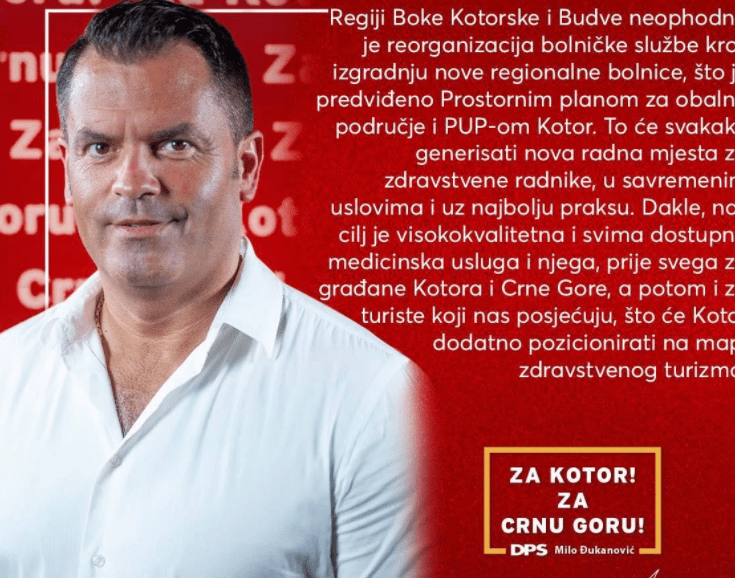 Kumburović: Regionalna bolnica i nova radna mjesta za zdravstvene radnike u Kotoru