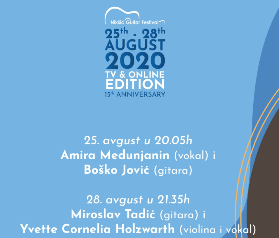 Međunarodni festival gitare od 25. do 28. avgusta u online i tv izdanju