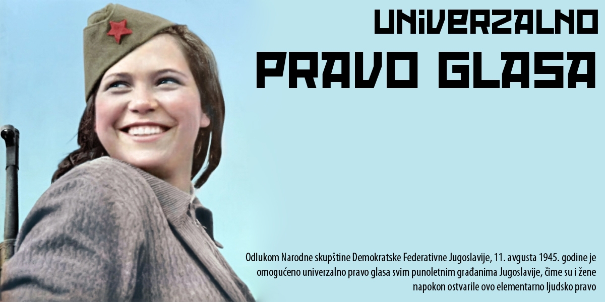 Žene u Jugoslaviji prije tačno 75 godina dobile pravo glasa