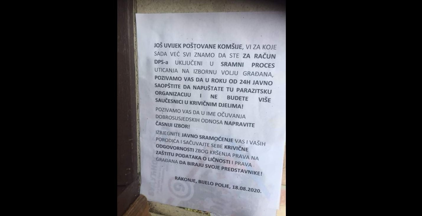 Ultimatum komšijama da u roku od 24 sata napuste DPS