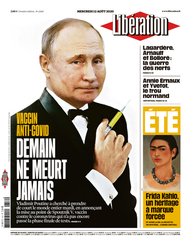 Putin kao Bond: S špricem na naslovnoj strani Liberasiona