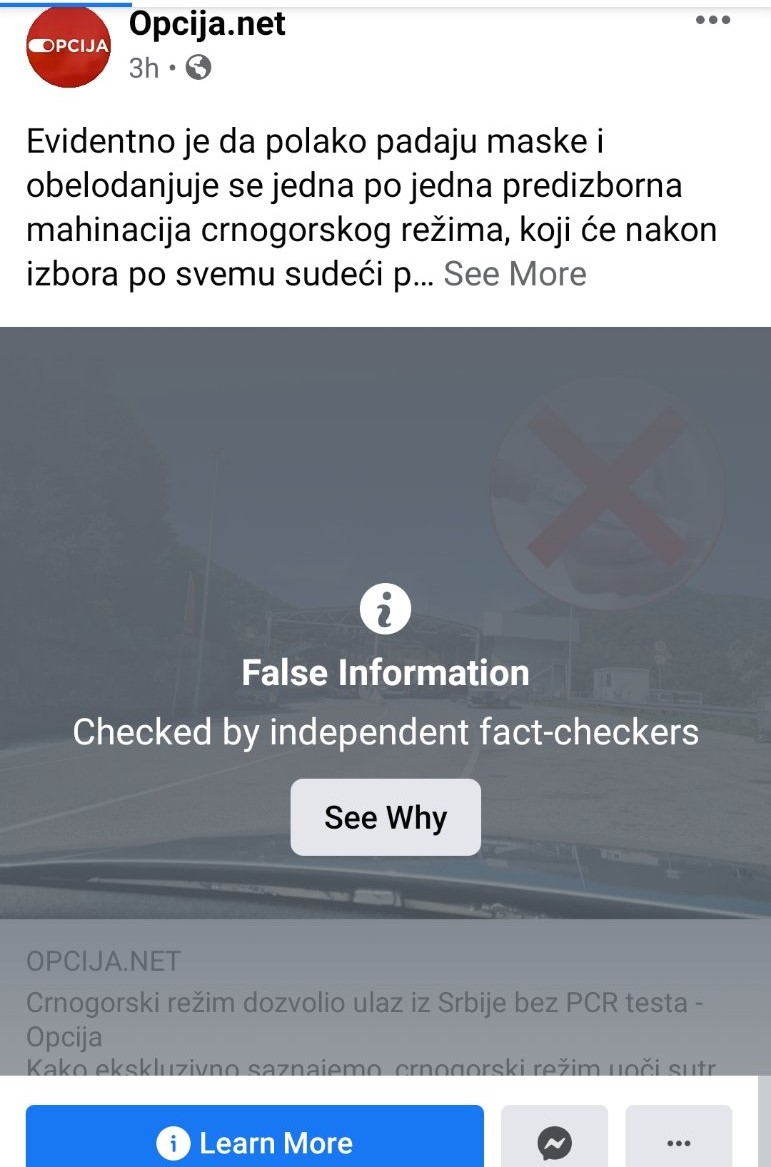 Fejsbuk konačno sankcionisao lažne vijesti srpskih tabloida