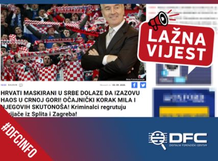 DFC: Beogradski tabloidi objavili lažnu vijest da će na mitingu u nedjelju biti nereda