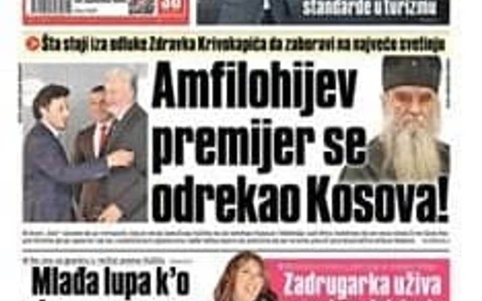 “Alo”: Amfilohijev premijer Krivokapić se odrekao Kosova