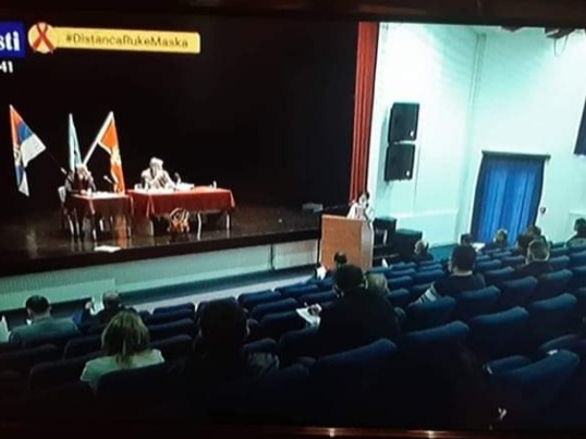 Gaf nove parlamentarne većine: Zastava sa 4S na konstitutivnoj sjednici SO u Andrijevici