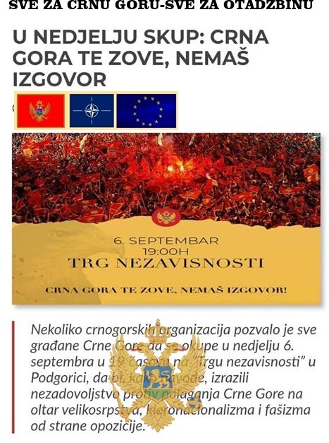 Dragićević: Skup u nedjelju onih koji iskazuju protest prema zloupotrebi svetinja u izbornom procesu