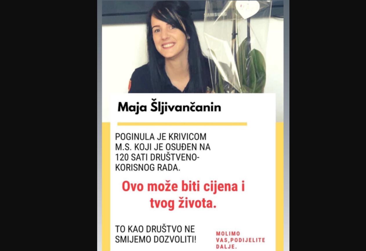 Žabljak: U nedelju okupljanje zbog presude Suda u Kotoru, na štetu Maje Šljivančanin