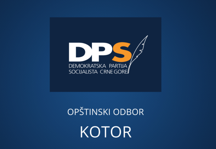 DPS Kotor: Rast podrške građana Kotora, potvrda je da su rezultati rada naše partije prepoznati