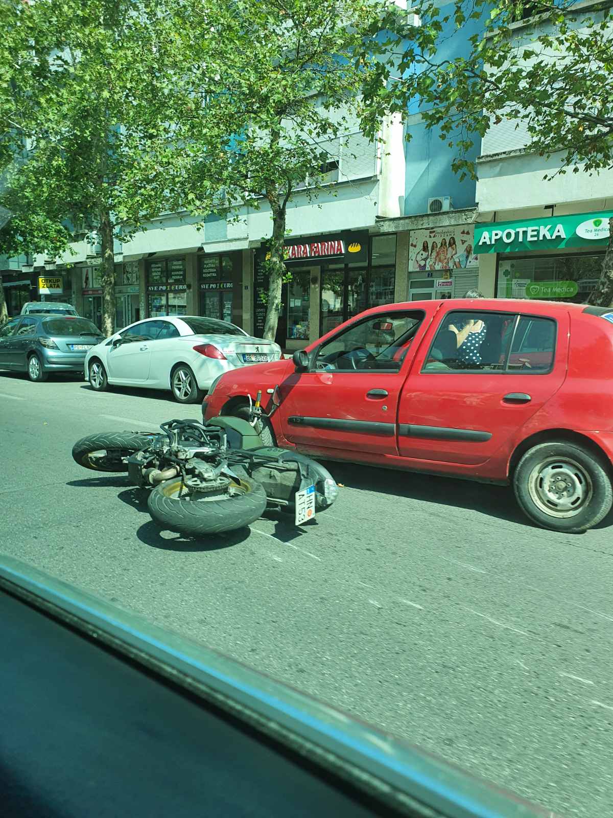 Udes u Podgorici, oboren motociklista