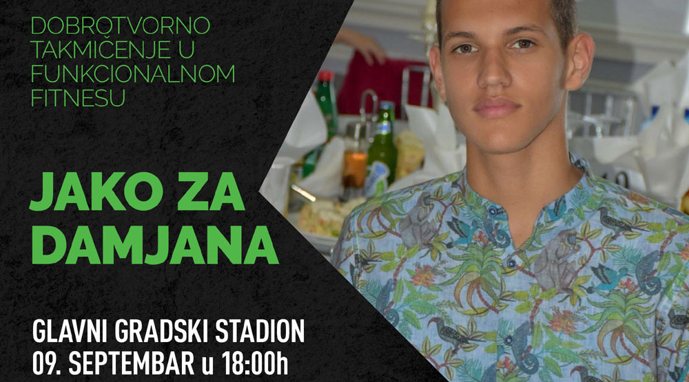 Humanitarno takmičenje “Jako za Damjana”, sjutra na gradskom stadionu u Baru