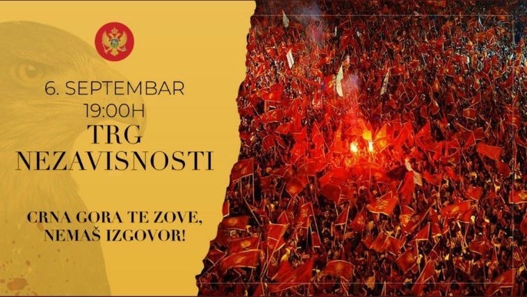 U nedjelju veliki skup suverenista: CRNA GORA TE ZOVE, NEMAŠ IZGOVOR!