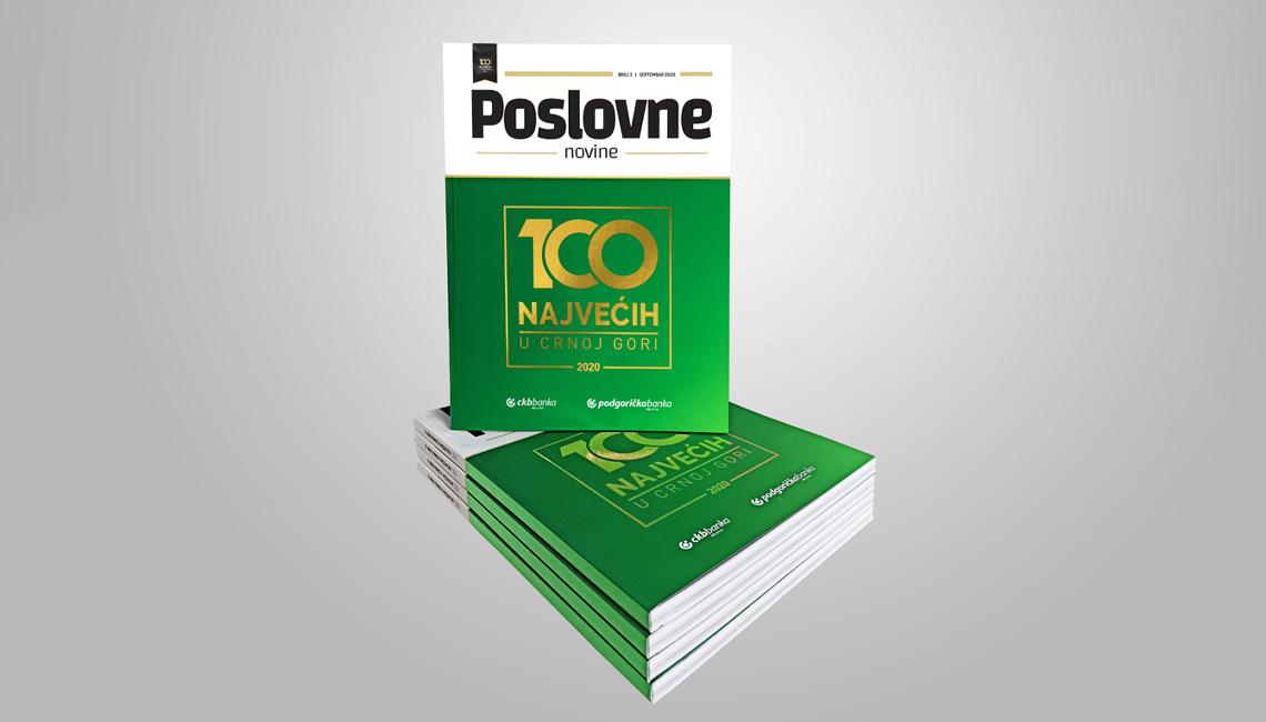 Postignuća najuspješnijih preduzeća iz 2019. predstavljena u Publikaciji 100 najvećih