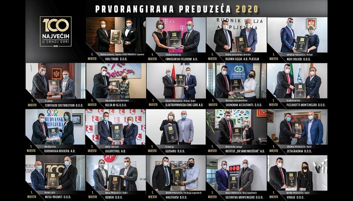 Dodijeljena priznanja 100 najvećih