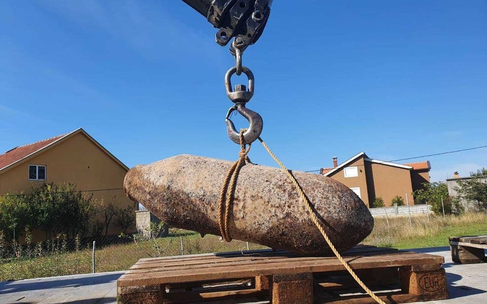 U Dinoši pronađena bomba iz Drugog svjetskog rata teška pola tone
