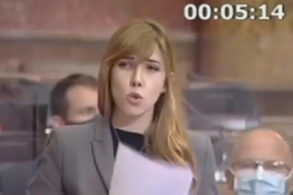 Jelena iz SPS-a REPOVALA za govornicom, Dačić ostao u šoku! VIDEO
