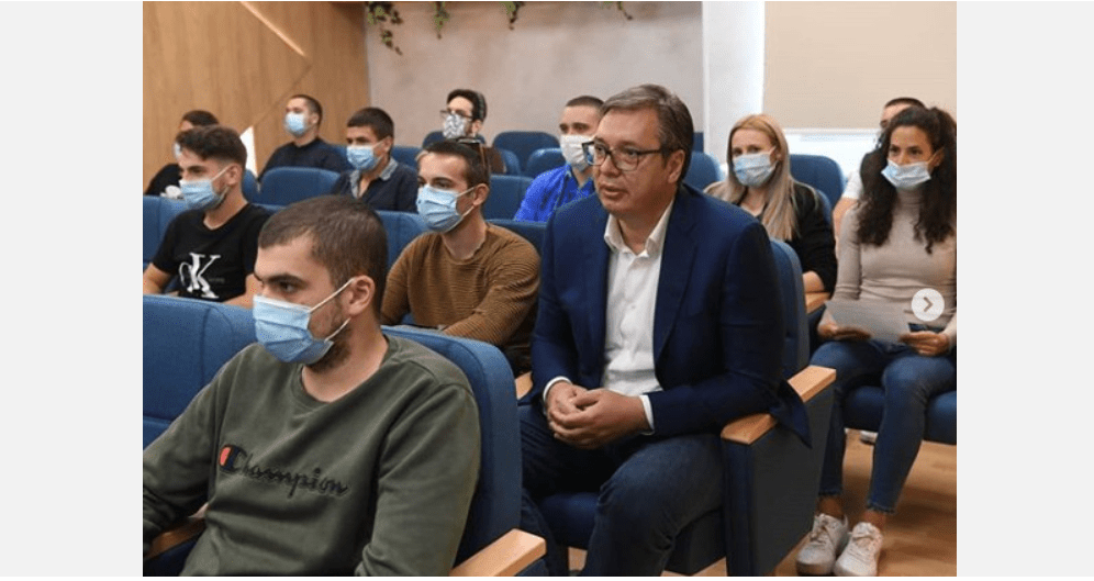 Student Vučić: Srećan sam što krećem u ostvarenje dječačkih snova