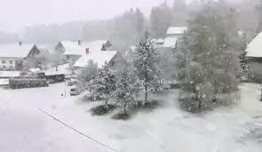 U Sloveniji pada snijeg (VIDEO)