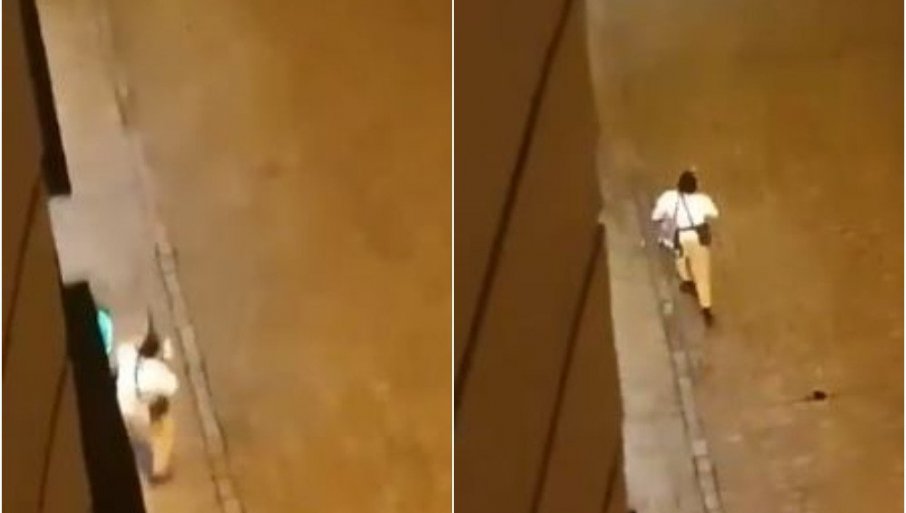 OVO JE TERORISTA IZ BEČA: Pogledajte snimak trenutka napada na sinagogu – obučen u bijelo, počeo je da puca i potrčao (VIDEO)