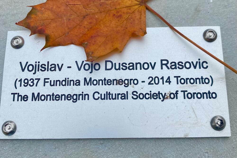 Toronto: Postavljena ploča i zasađeno stablo Vojislavu Rašoviću iz CKD-a