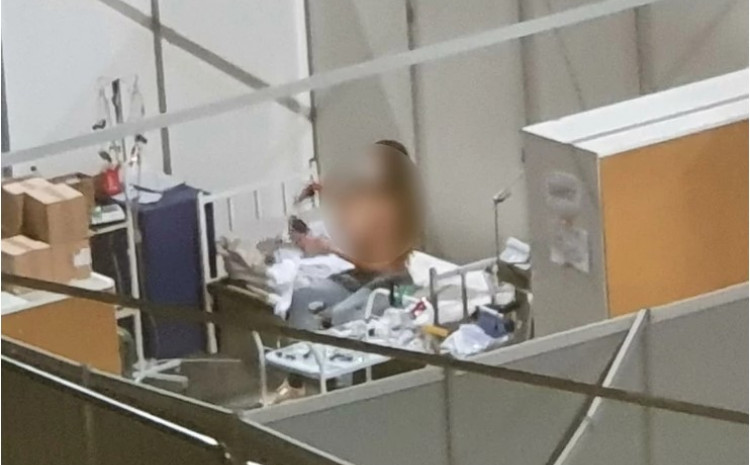 Skandalozna fotografija polugole pacijentkinje iz covid bolnice beogradske Arene