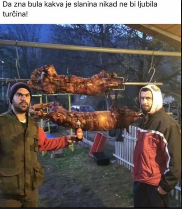 Primitivizam i govor mržnje na FB: Rajkovići uz pečeno prase provocirali mislimane u Plavu