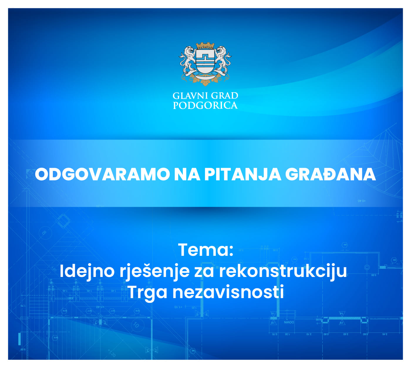 Glavni grad odgovara: Pitajte sve što vas zanima u vezi sa rekonstrukcijom Trga nezavisnosti