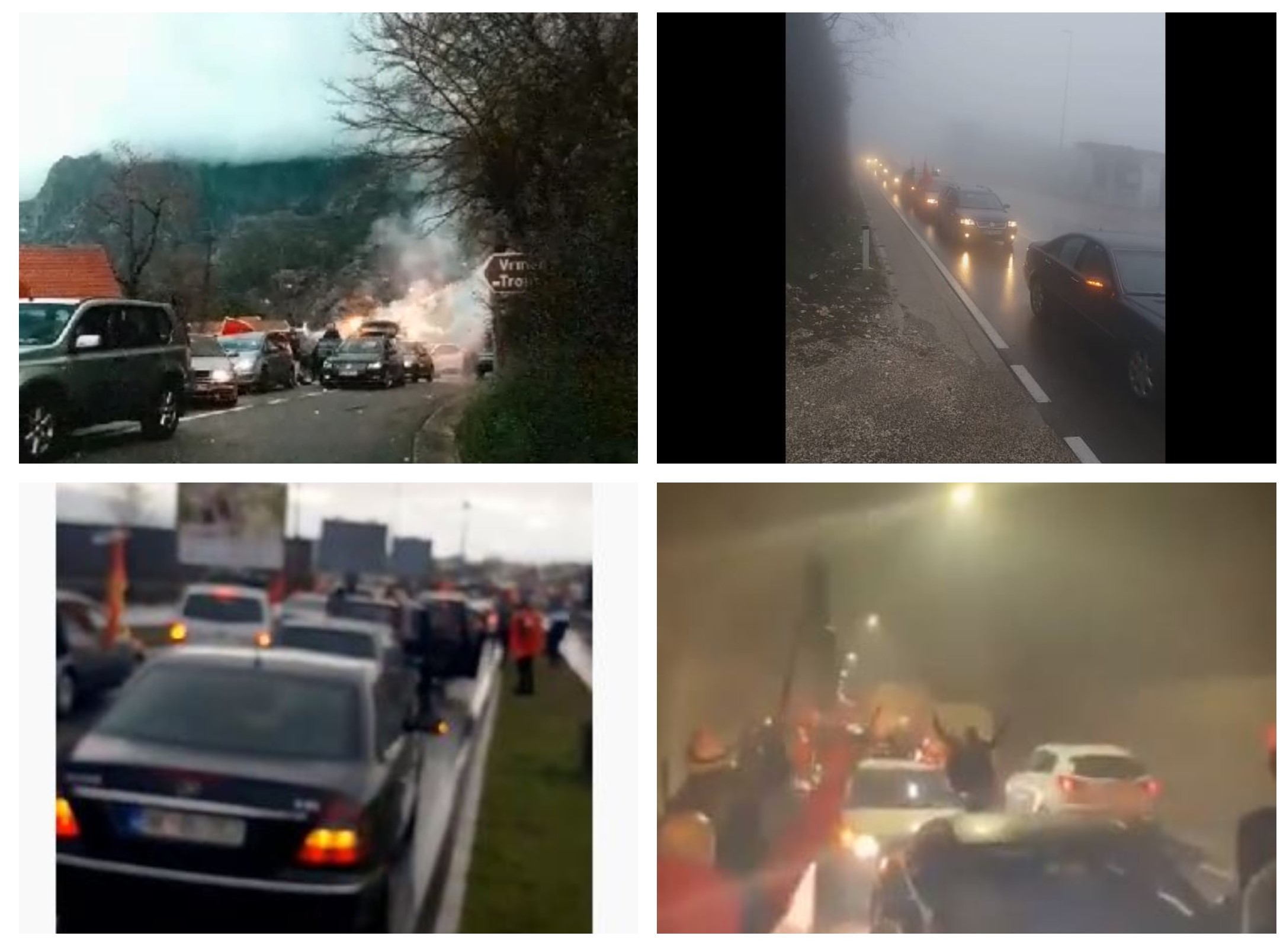Pogledajte: Ka Podgorici krenule kolone automobila iz Nikšića, Kotora, Žabljaka…
