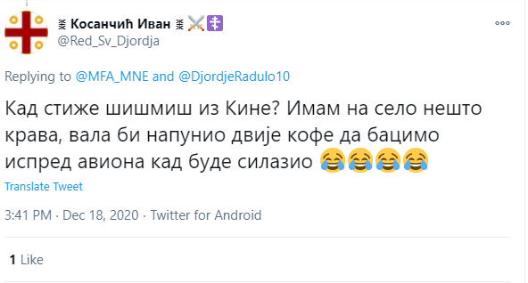 Ministar Radulović lajkovao status u kome se ambasador Pajović naziva šišmišom